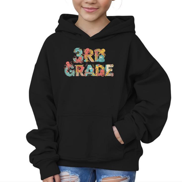 Octopus Third Grade Back To School Kids Boys Girls Graphic Kid Hoodie