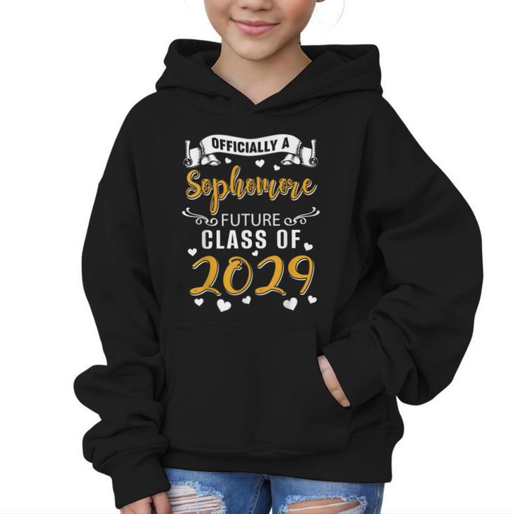 Officially a Sophomore Future Class Of 2029 Back To School Graphic Kid Hoodie