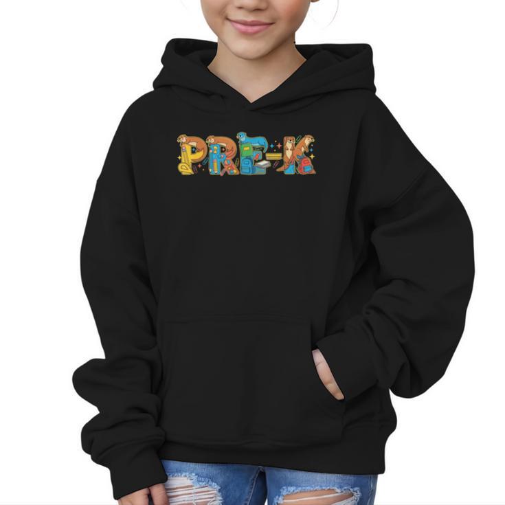 Otter Pre K Back To School Kids Boys Girls Graphic Kid Hoodie