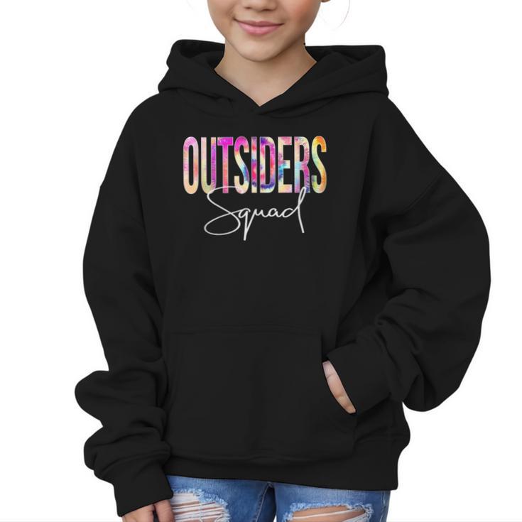 Outsiders Squad Tie Dye Back To School Women Appreciation Graphic Kid Hoodie