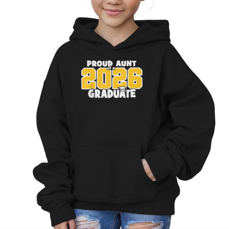 Proud Aunt Of 2026 Graduate Matching Back To School GY Graphic Kid Hoodie