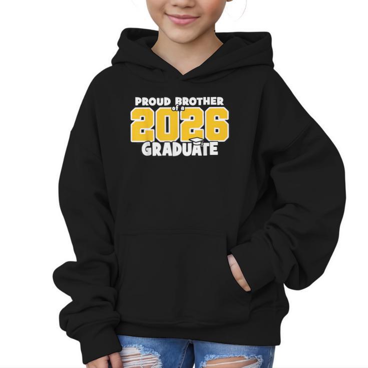 Proud Brother Of 2026 Graduate Matching Back To School GY Graphic Kid Hoodie