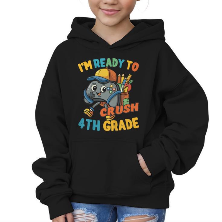 Ready For 4th Grade First Day Back To School Students Graphic Kid Hoodie