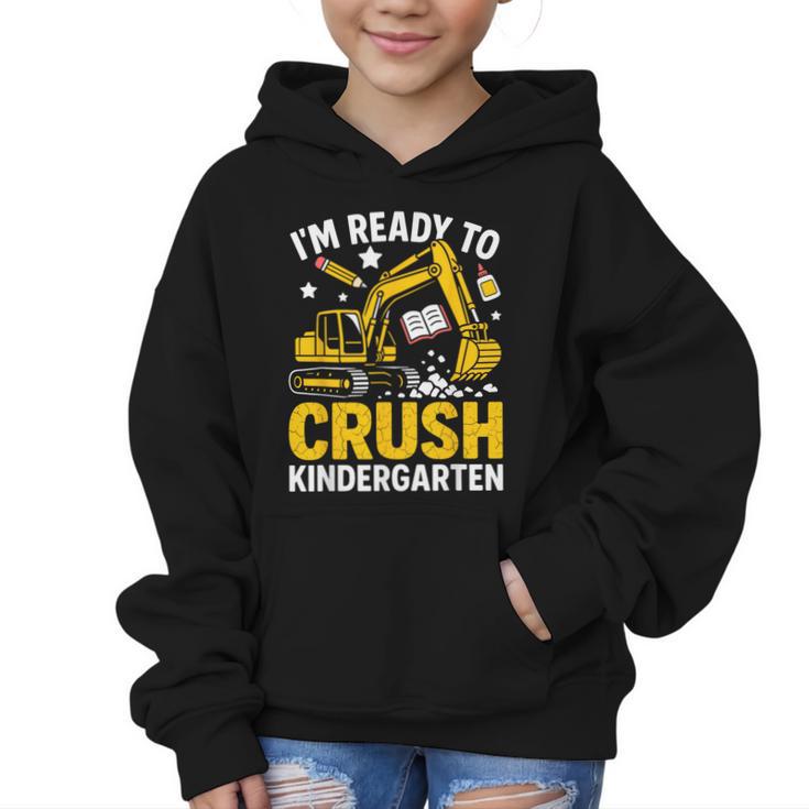 Im Ready To Crush Kindergarten Boys Back To School Graphic Kid Hoodie