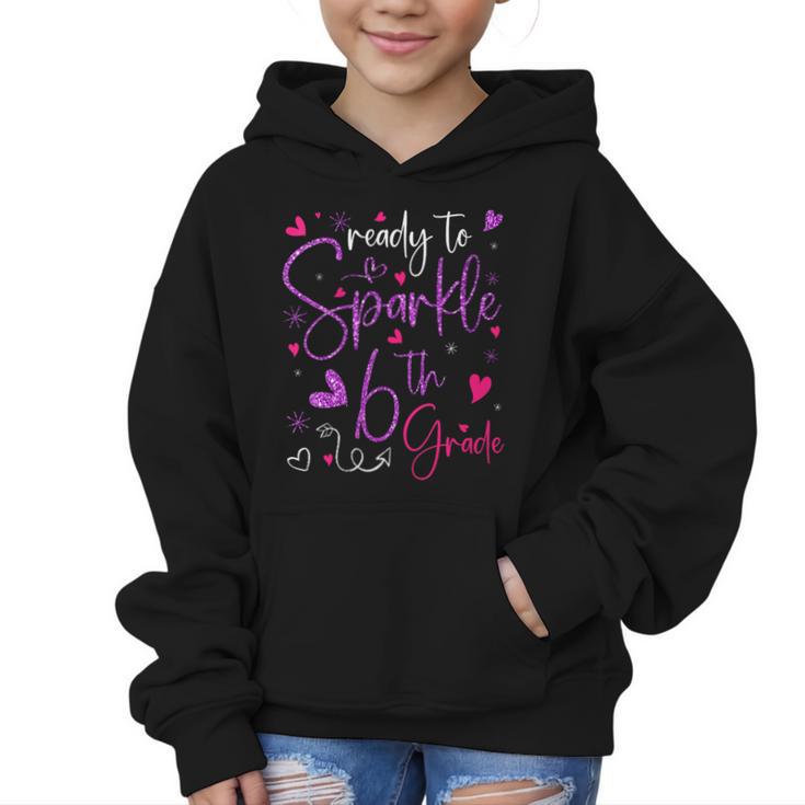 Ready To Sparkle 6th Grade Back To School For Girls Graphic Kid Hoodie