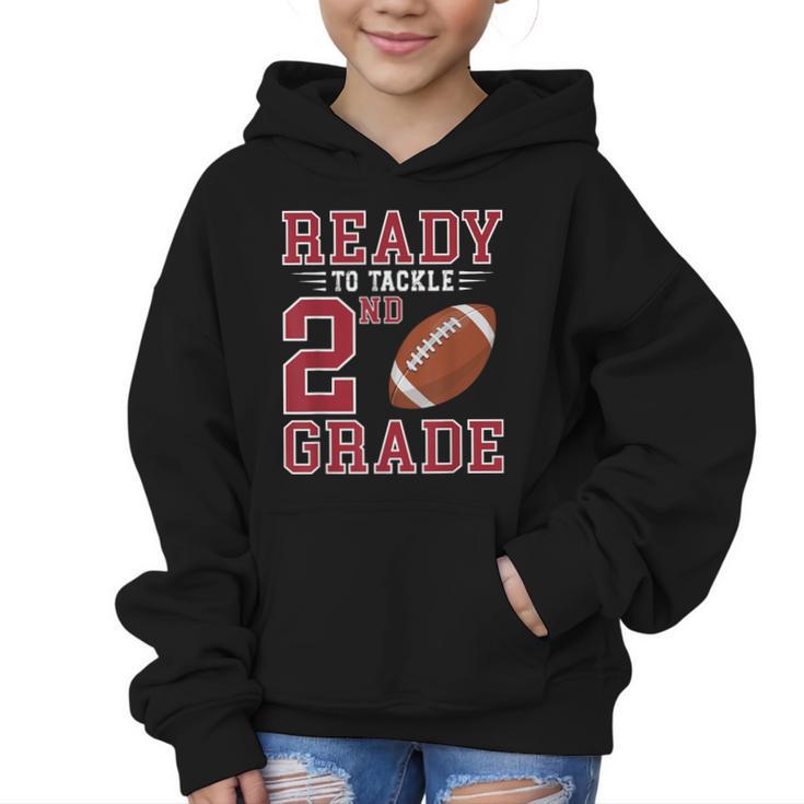Ready To Tackle 2nd Grade Back To School First Day Of School Graphic Kid Hoodie