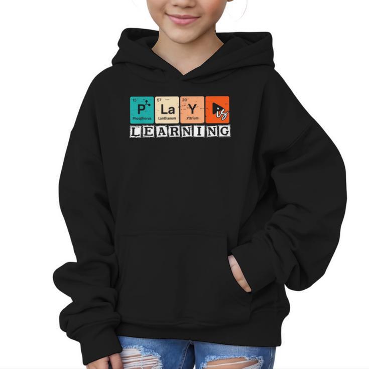 Retro Play Is Learning Back To School First Day Of School Graphic Kid Hoodie