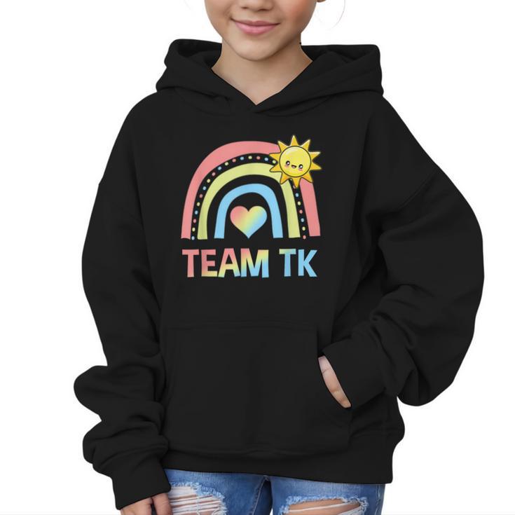Retro Team TK Back To School Transitional Kindergarten Graphic Kid Hoodie