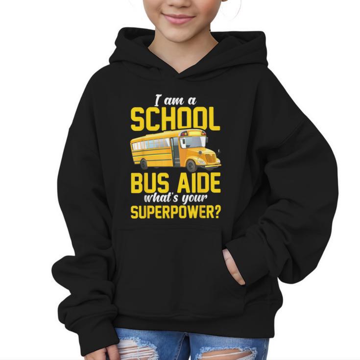 School Bus Aide Back To School Transport Bus Aide Graphic Kid Hoodie