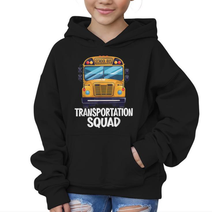School Bus Driver Back To School Transportation Squad Graphic Kid Hoodie