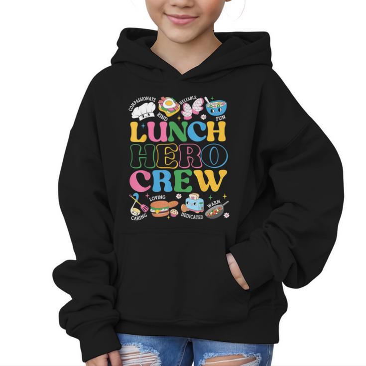School Lunch Hero Squad Crew Back To School Women Men Graphic Kid Hoodie