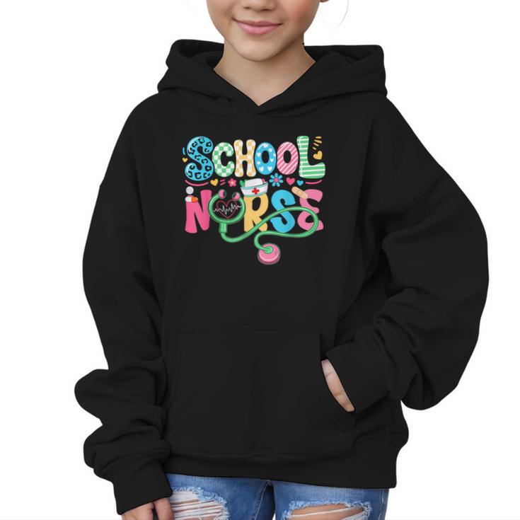 School Nurse Colorful Costume Back To School Nursing Job Graphic Kid Hoodie