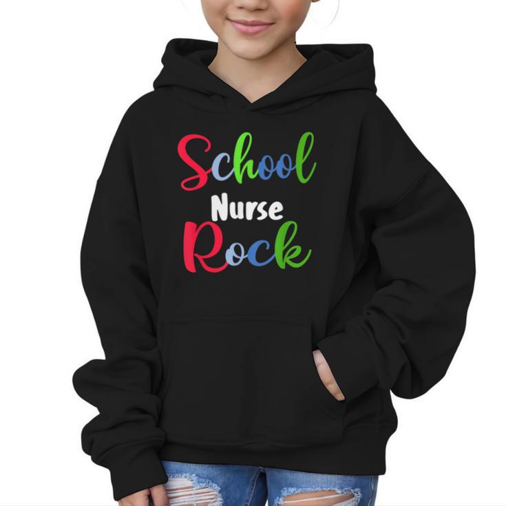 School Nurse Rock Back To School -Funny Nurses School Graphic Kid Hoodie