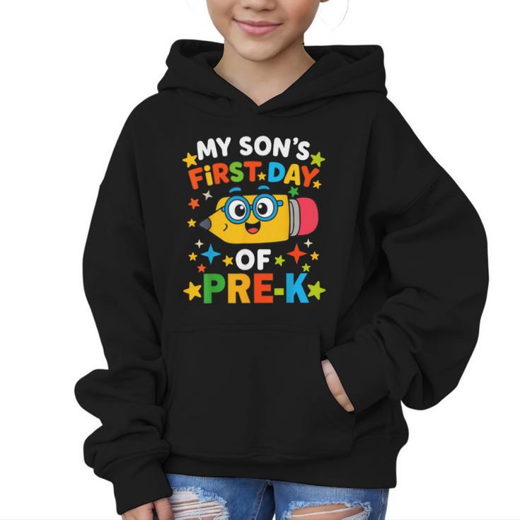 My Son's First Day Of Pre-K Back To School Kids Graphic Kid Hoodie
