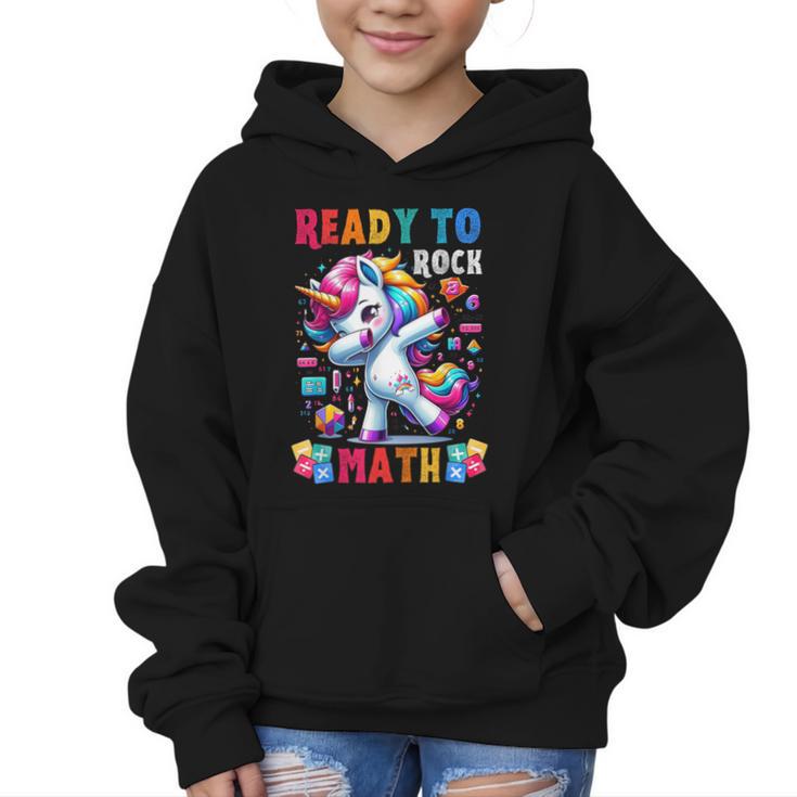 Student Back To School Math Squad Kids Girls Smarter Unicorn Graphic Kid Hoodie
