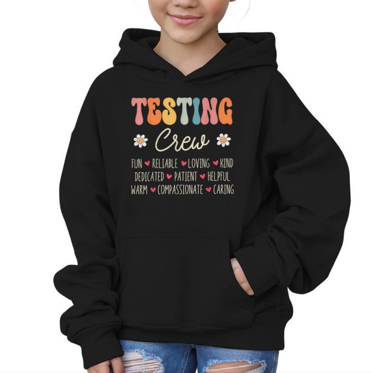 Testing Crew Appreciation Week Back To School Graphic Kid Hoodie