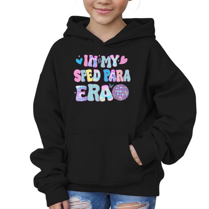 Tie Dye Leopard Back To School In My Sped Para Era Graphic Kid Hoodie