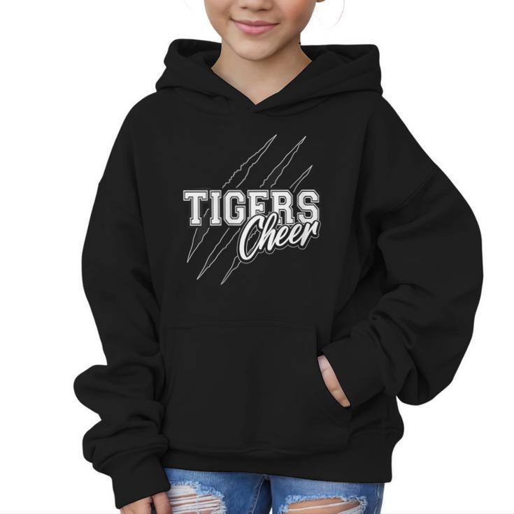 Tigers Cheer Back To School Cheerleading Team Spirit Graphic Kid Hoodie