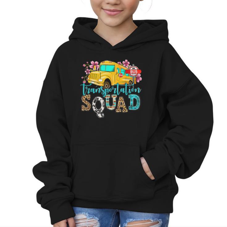 Transportation Squad Bus Driver School Bus Back To School Graphic Kid Hoodie