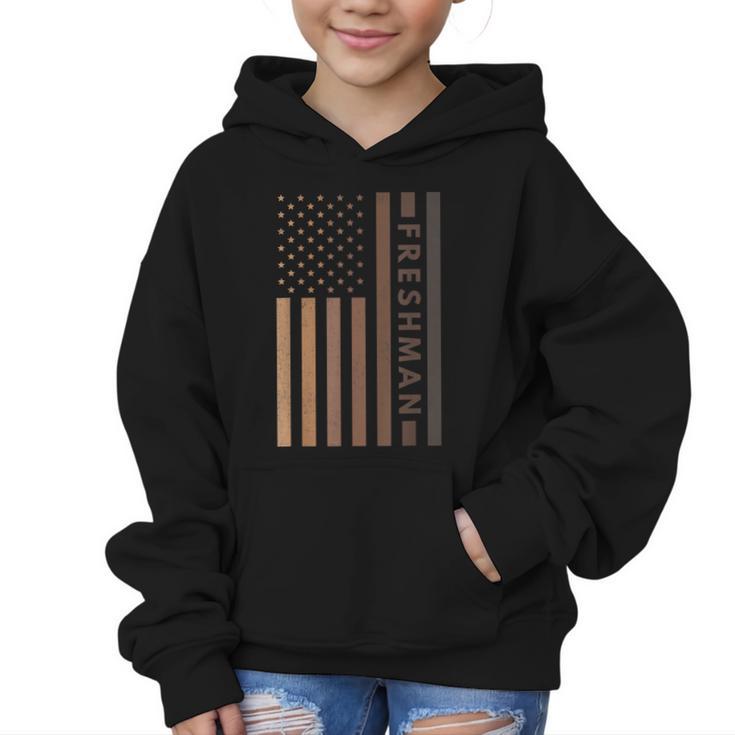 USA Flag Freshman 9th Ninth Grade Back To School Juneteenth Graphic Kid Hoodie