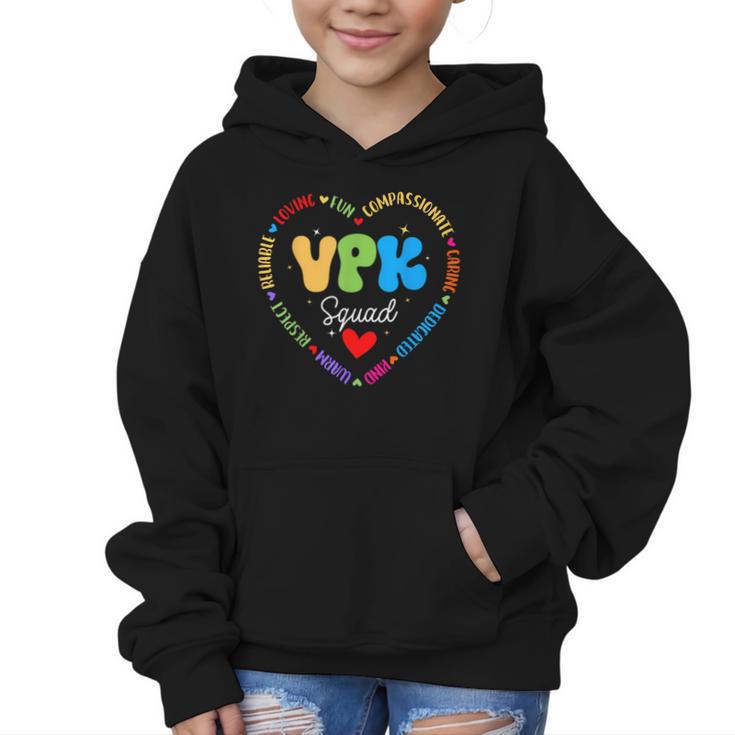 VPK Squad First Day Of VPK Back To School Graphic Kid Hoodie