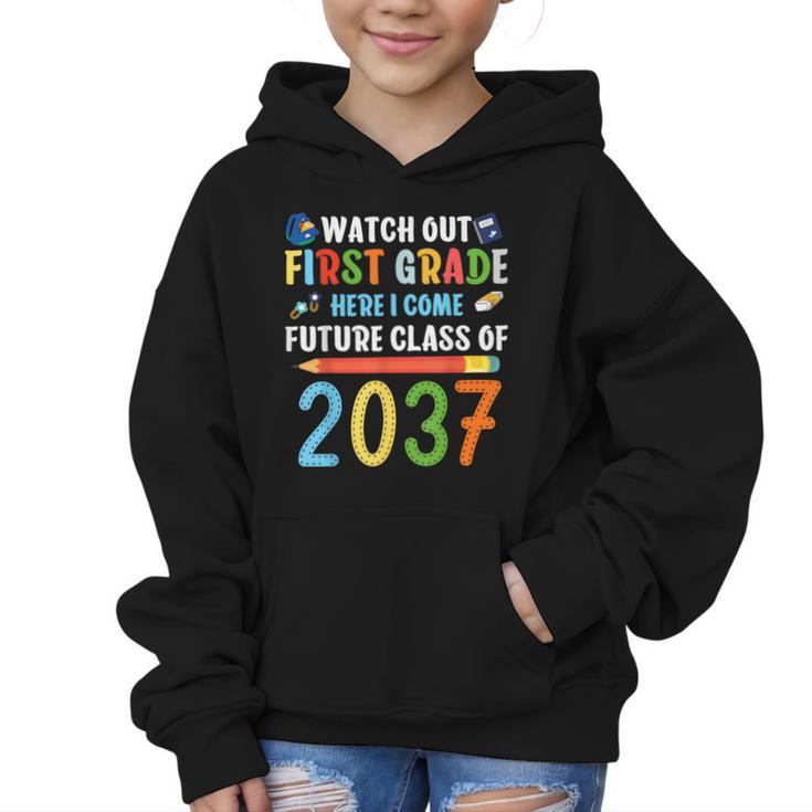 Watch Out First Grade Here I Come Shirts Back To School Graphic Kid Hoodie