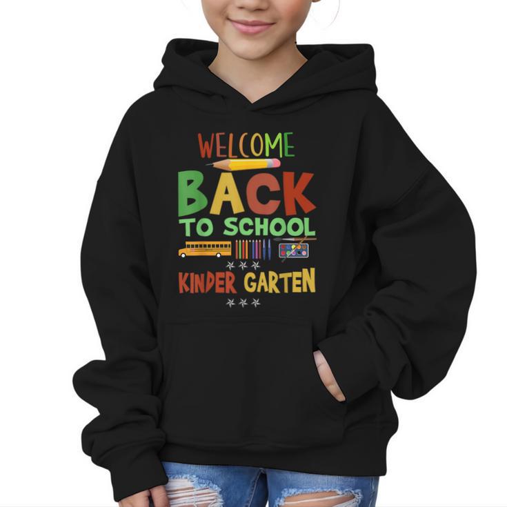 Welcome Back To School Kinder Garten First Day Of School Kid Graphic Kid Hoodie