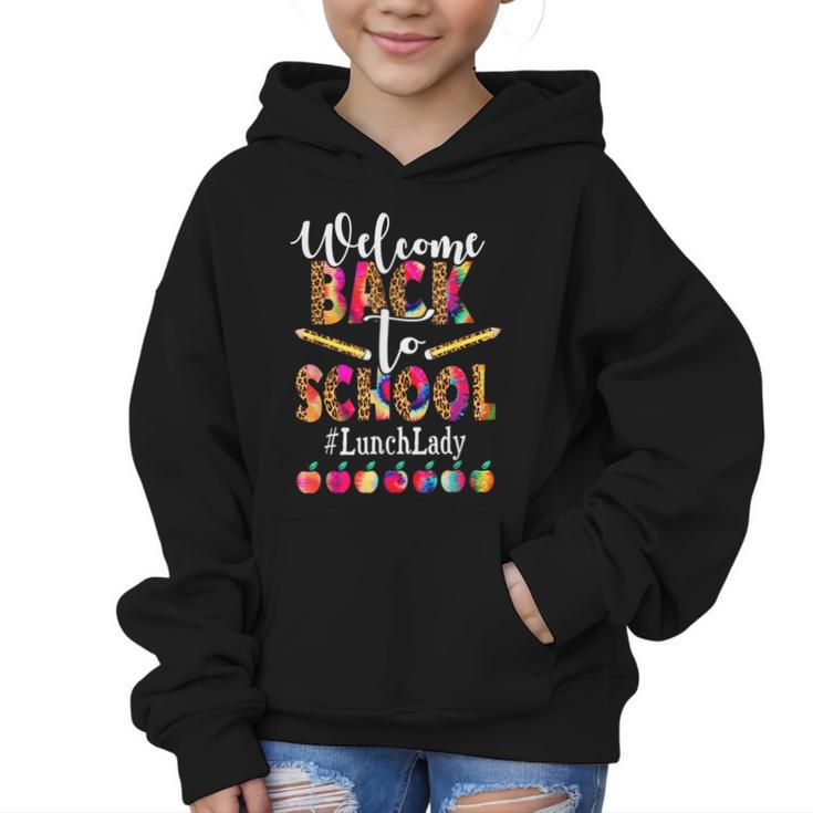 Welcome Back To School Lunch Lady Leopard On First Day Of School Graphic Kid Hoodie