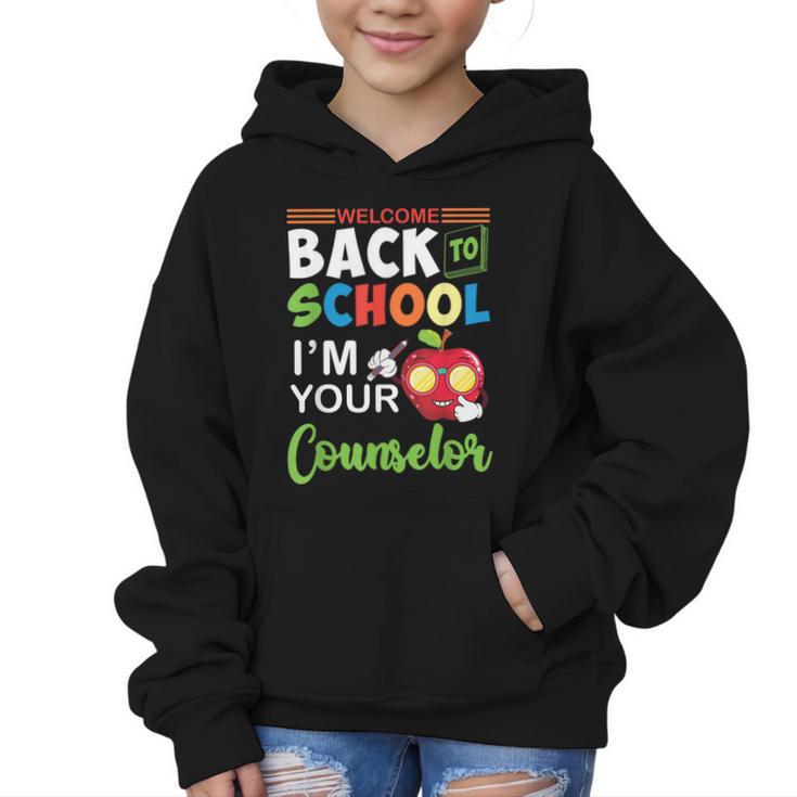 Welcome Back To School Students I'm Your Counselor Proud Graphic Kid Hoodie