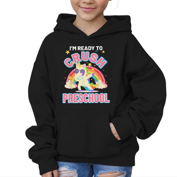Welcome Back To School Unicorn Crushing Preschool Graphic Kid Hoodie