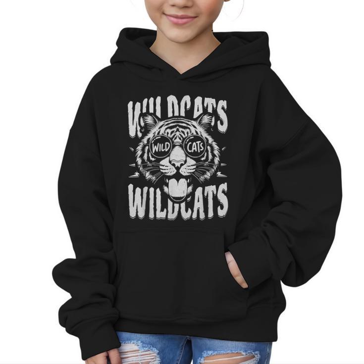 Wildcats School Sports Fan Team Spirit Back To School Graphic Kid Hoodie