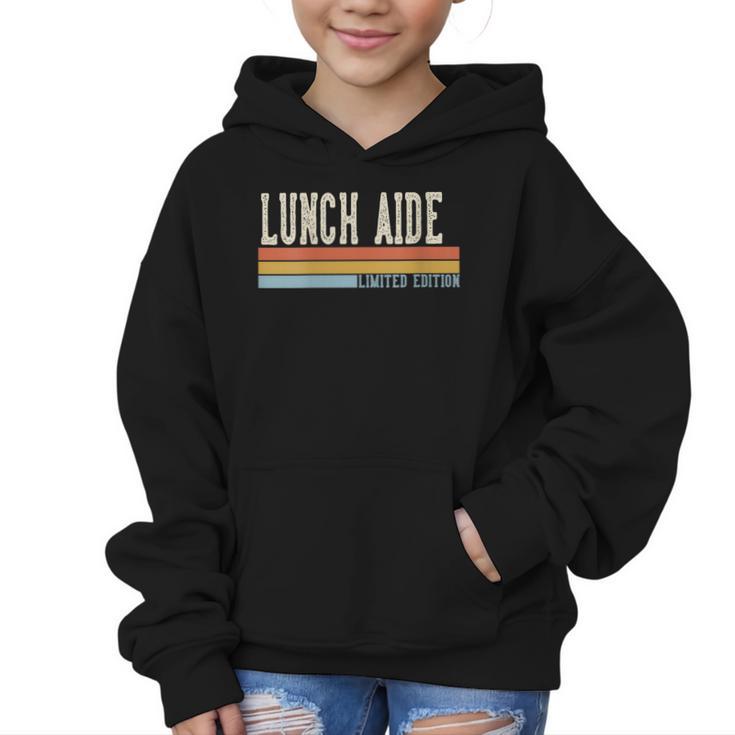 Women's Lunch Aide Week Retro Vintage Back To School Day Graphic Kid Hoodie