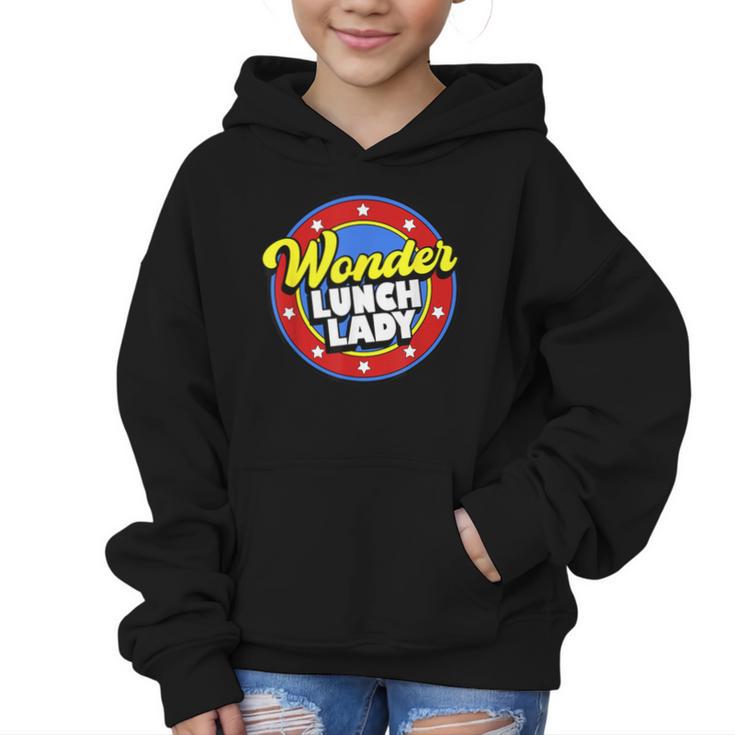 Wonder Lunch Lady Super Woman Power Superhero Back To School Graphic Kid Hoodie