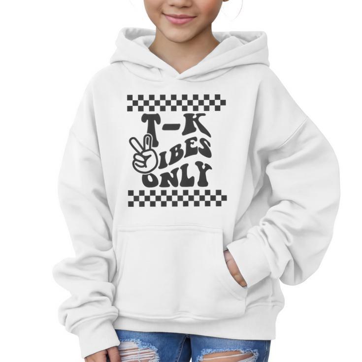 1st Day Of TK Vibes Only Retro Girls Back To School T K Boys Graphic Kid Hoodie