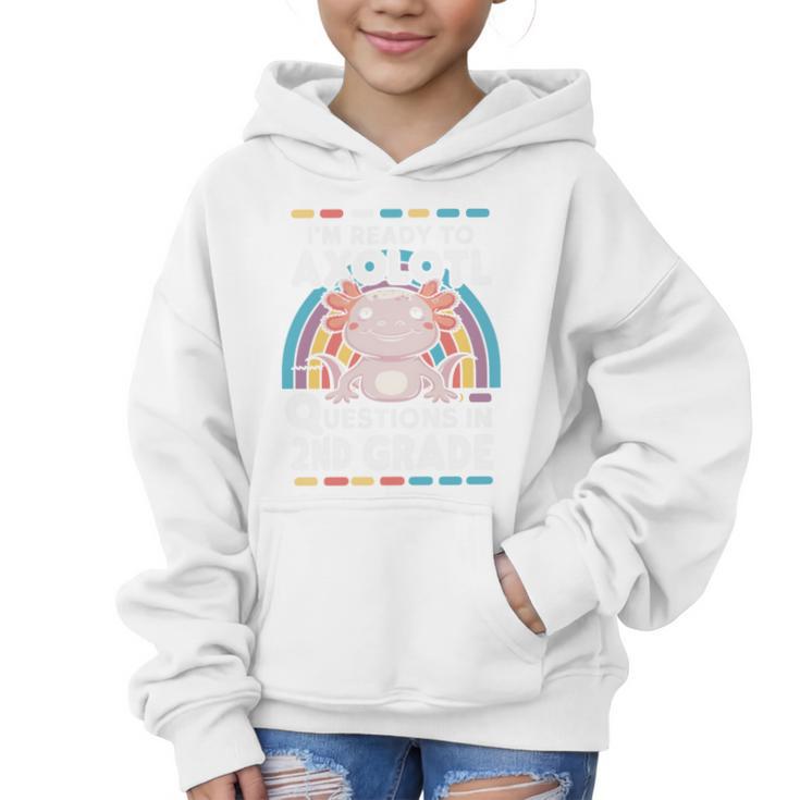2nd Grade Axolotl Questions Back To School Graphic Kid Hoodie