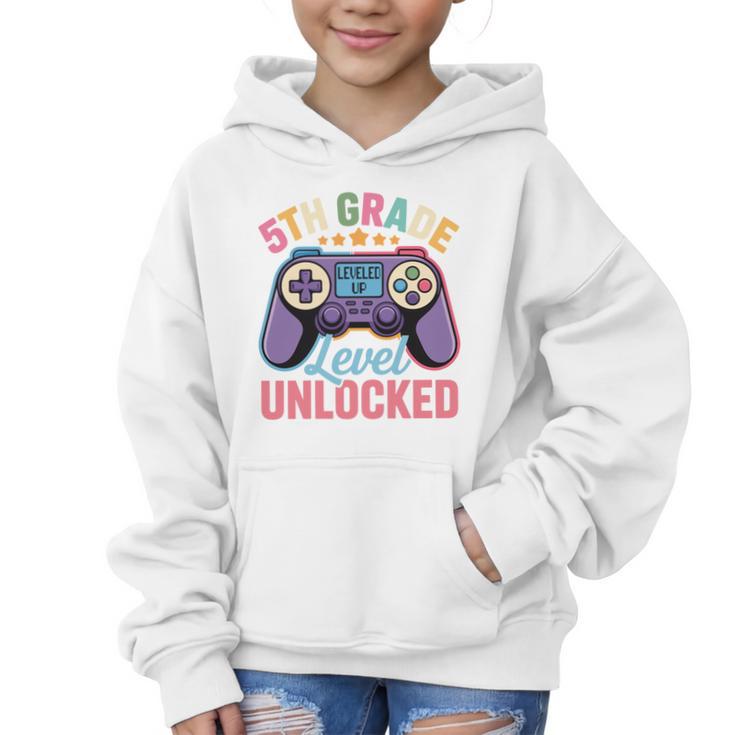 5th Grade Level Unlocked Shirt – Gamer Back To School Performance Graphic Kid Hoodie