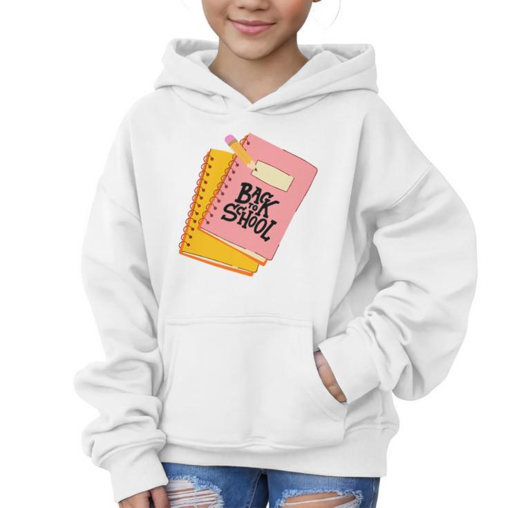 Back To School Notebook And Pencil Graphic Design Premium Tri-Blend Graphic Kid Hoodie