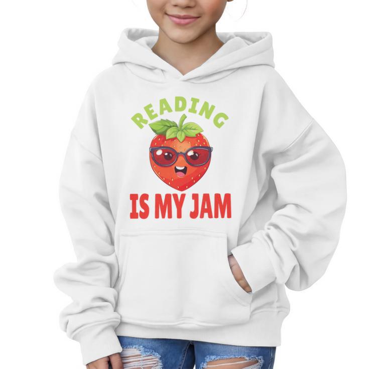 Back To School Reading Is My Jam School Librarian Premium Tri-Blend Graphic Kid Hoodie