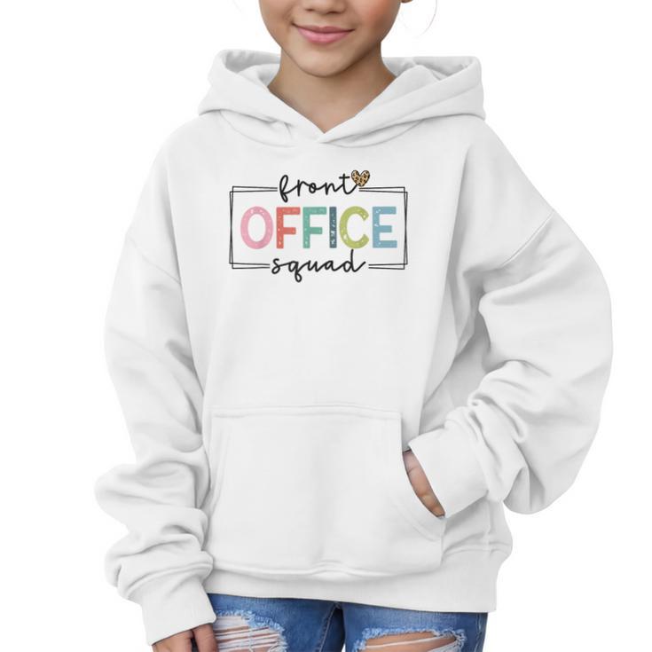 Cute Front Office Squad Secretary Admin Back To School Women Graphic Kid Hoodie