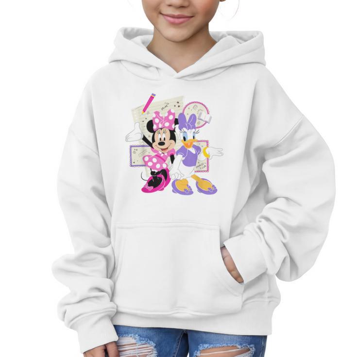 Disney Minnie & Daisy Back To School Best Friends BFFs Graphic Kid Hoodie