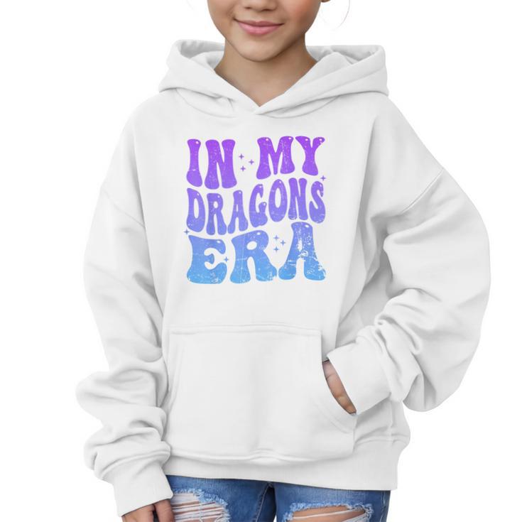 In My Dragons Era Back To School Spirit Game Retro Groovy Graphic Kid Hoodie