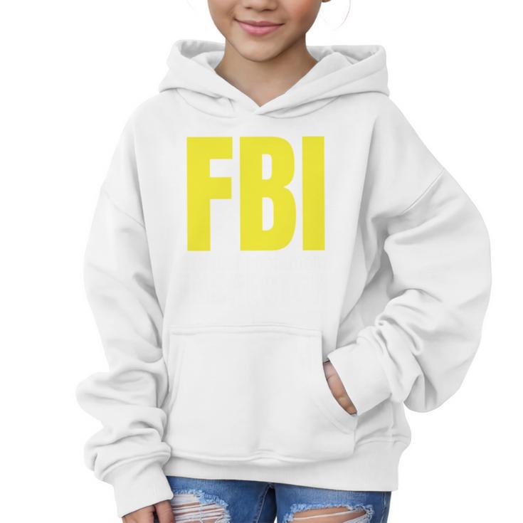 FBI Frequent Bathroom Inspector Back To School Graphic Kid Hoodie