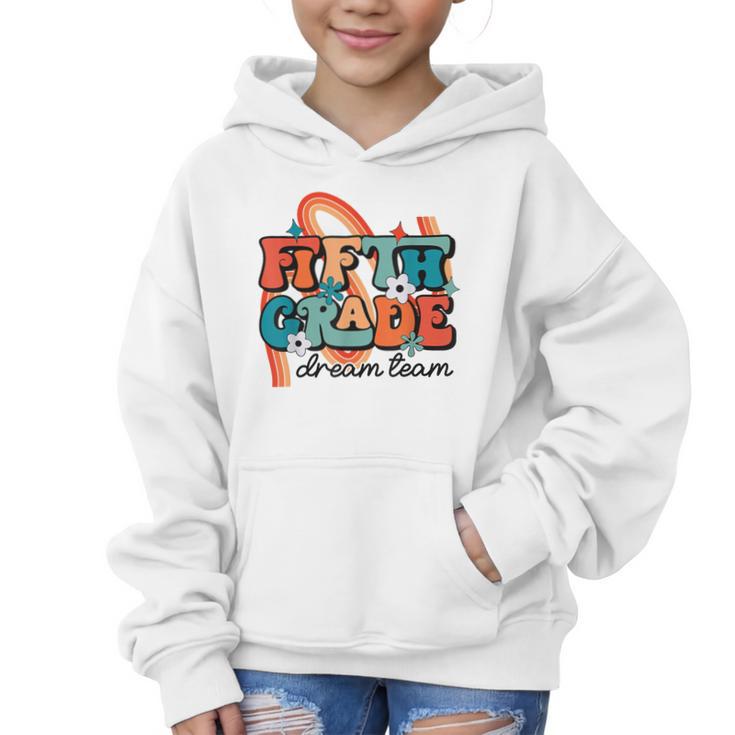 Fifth Grade Dream Team 1st Day Of 5th Grade Back To School Graphic Kid Hoodie