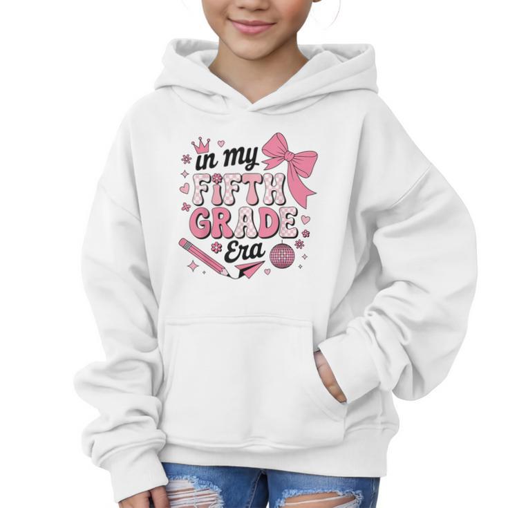In My Fifth Grade The Girls Bow Back To School Graphic Kid Hoodie