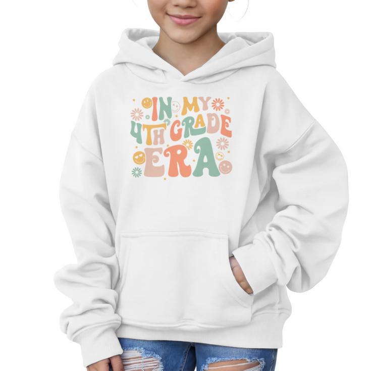 In My Fourth Grade Era Retro 4th Grade Back To School Graphic Kid Hoodie