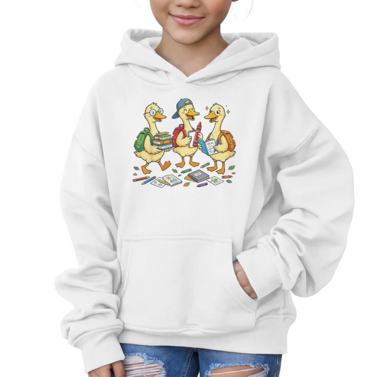 Kindergarten 1st Grade Goose Back To School Boys Graphic Kid Hoodie