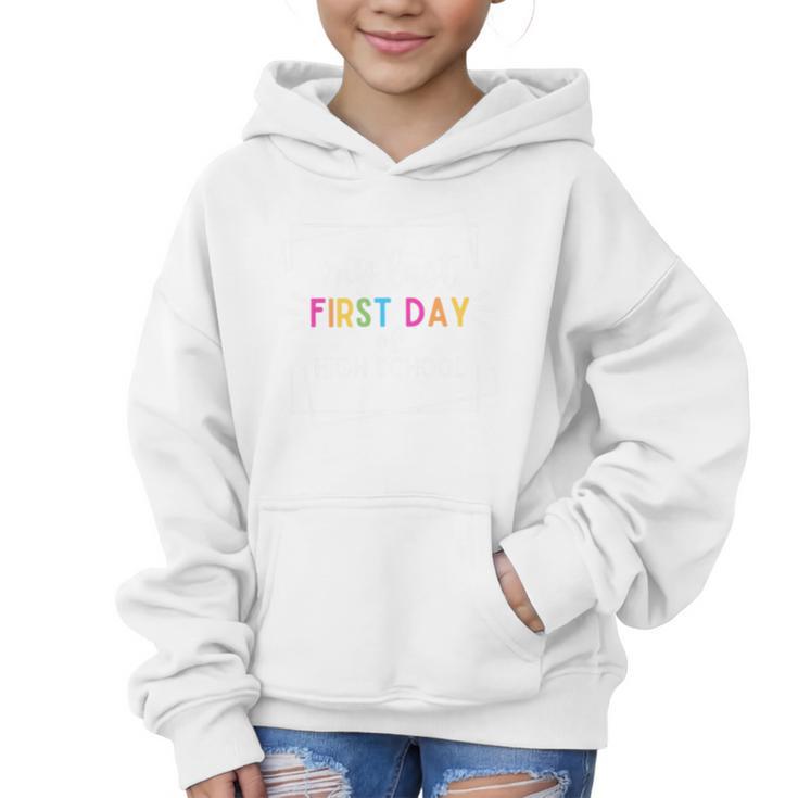 My Last First Day Of High School Back To School Premium Tri-Blend Graphic Kid Hoodie