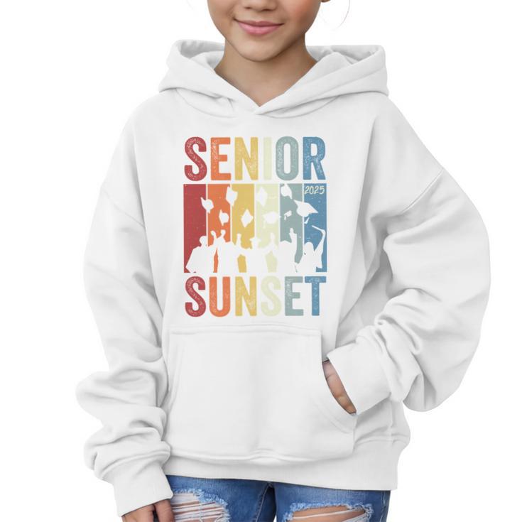 Last First Day Senior Sunset Class Of 2025 Back To School Performance Graphic Kid Hoodie