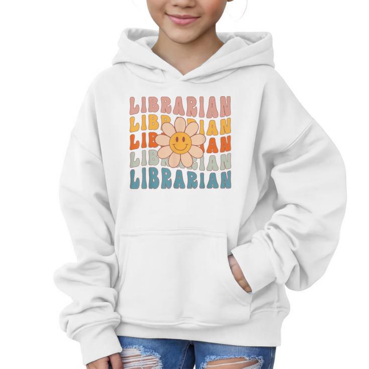 Librarian Retro Find Me At The Library Back To School Graphic Kid Hoodie
