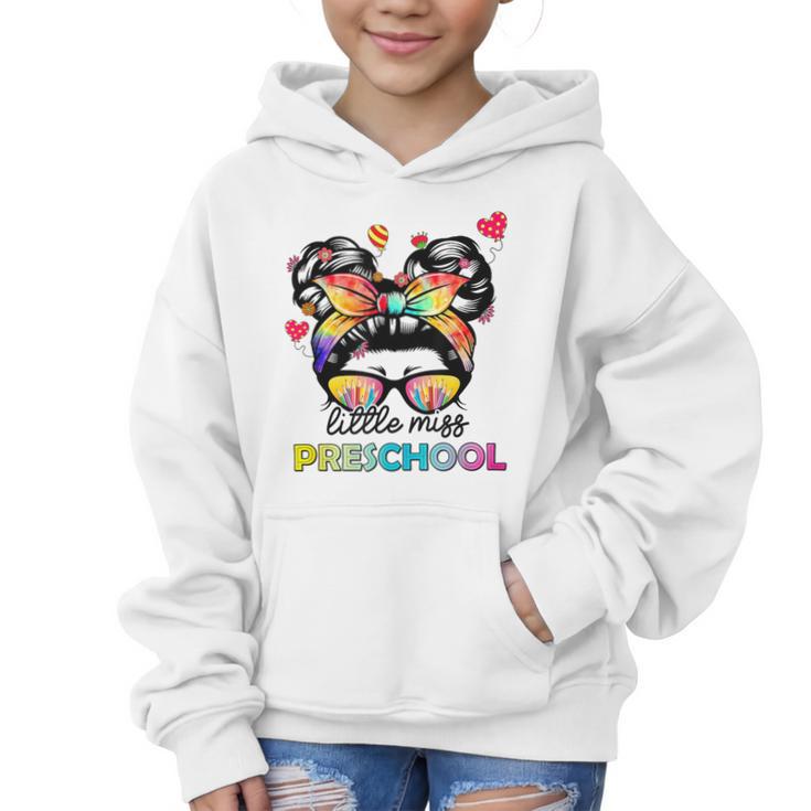 Little Miss Preschool Back To School Messy Kids Girls Graphic Kid Hoodie